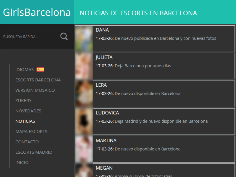Noticias Escorts Barcelona